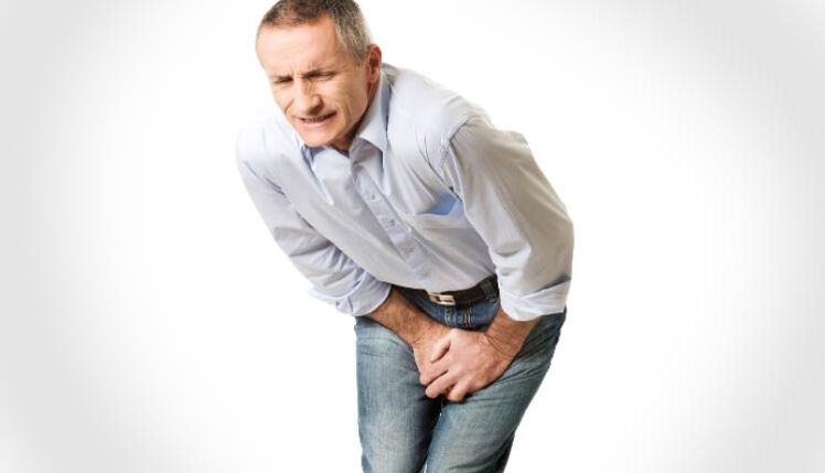 A prostatite aguda maniféstase como dor severa no perineo nun home